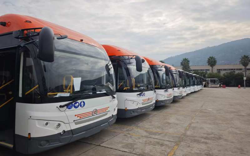 400套智能排水系统批量发往墨西哥配套金旅客车